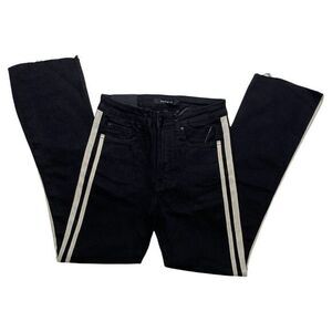 Numero‎ Chelsea Flare Crop Jeans 26 Black Juniors' Stretchy High-Rise NEW